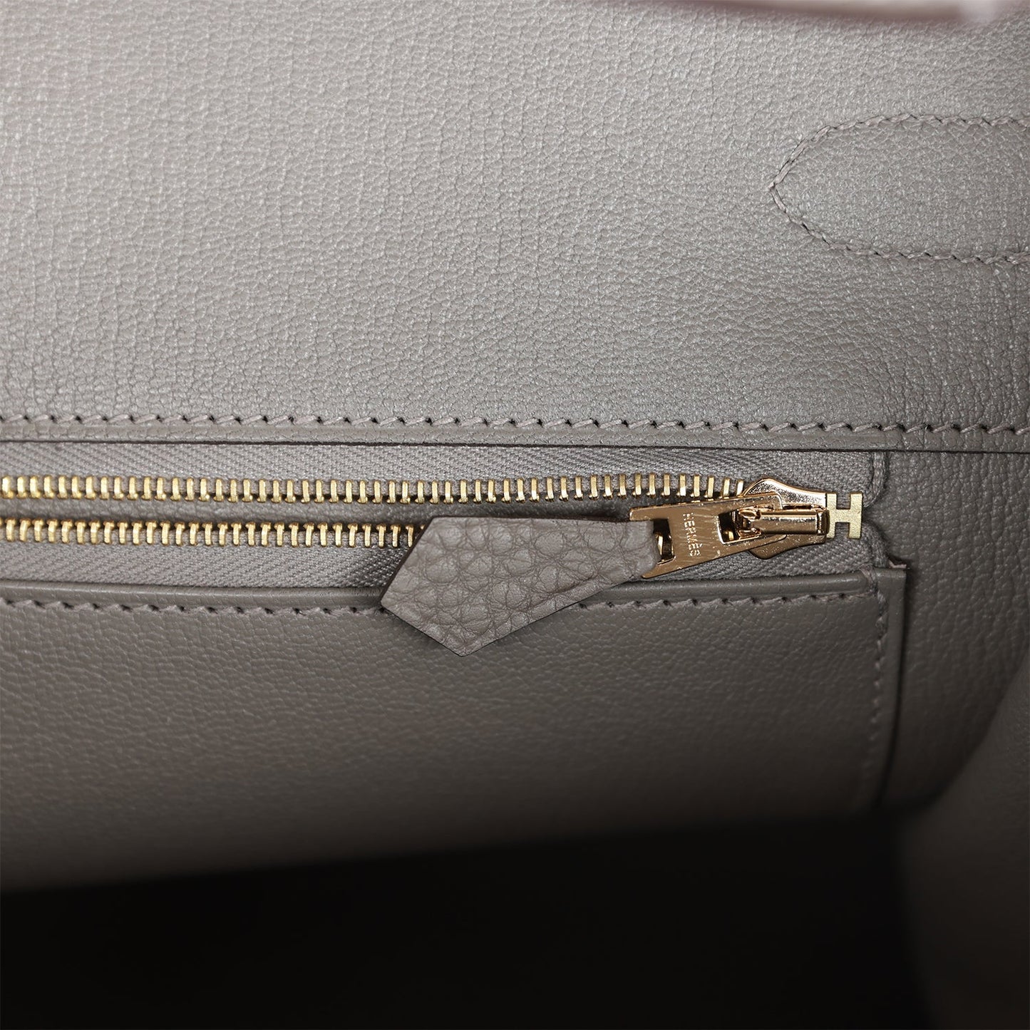 H Birkin 35 Gris Meyer Togo Gold Hardware