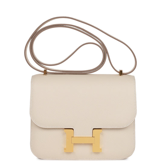 H Constance 1-18 Craie Epsom Gold Hardware