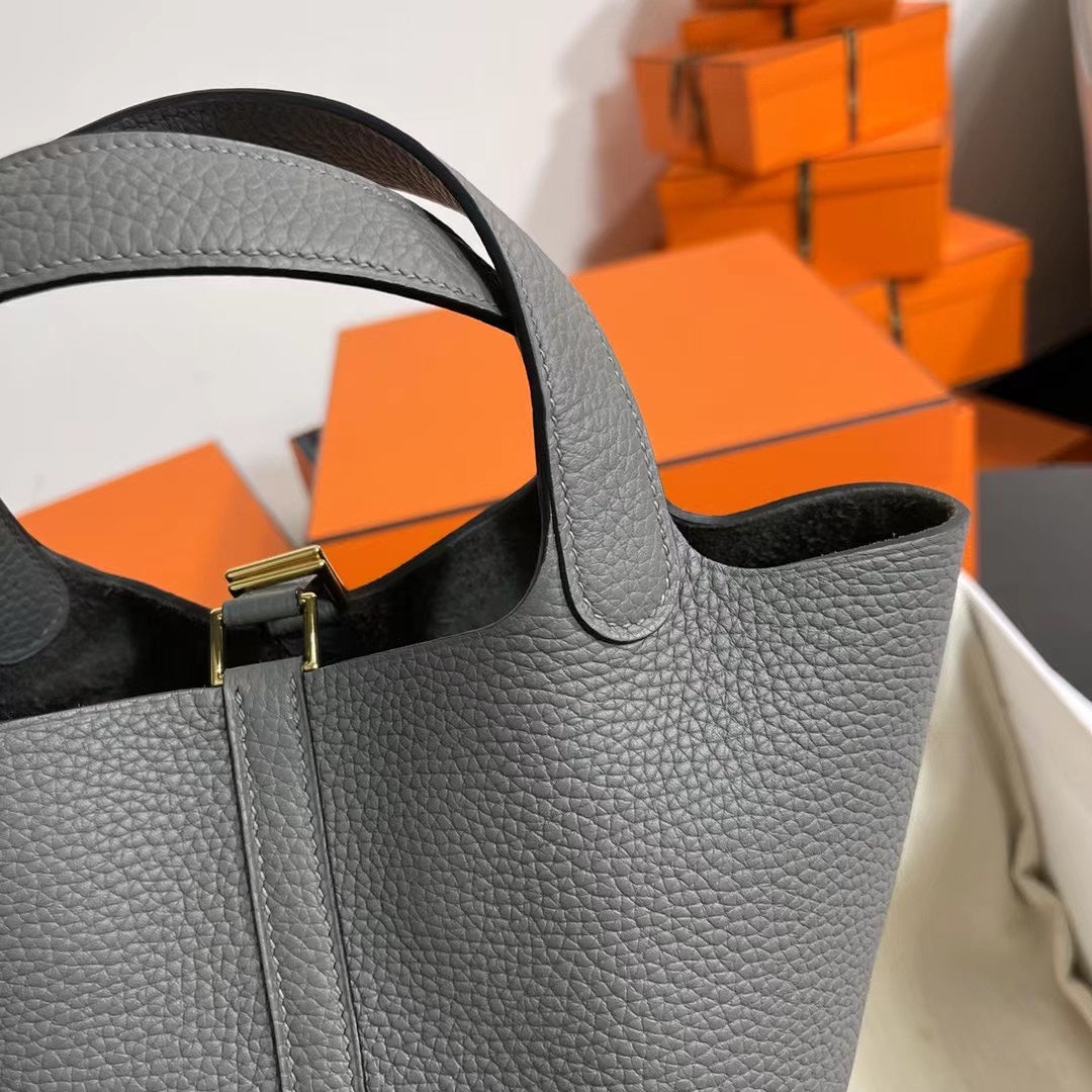 Hermes Picotin 18 Etoupe  Bag 18cm