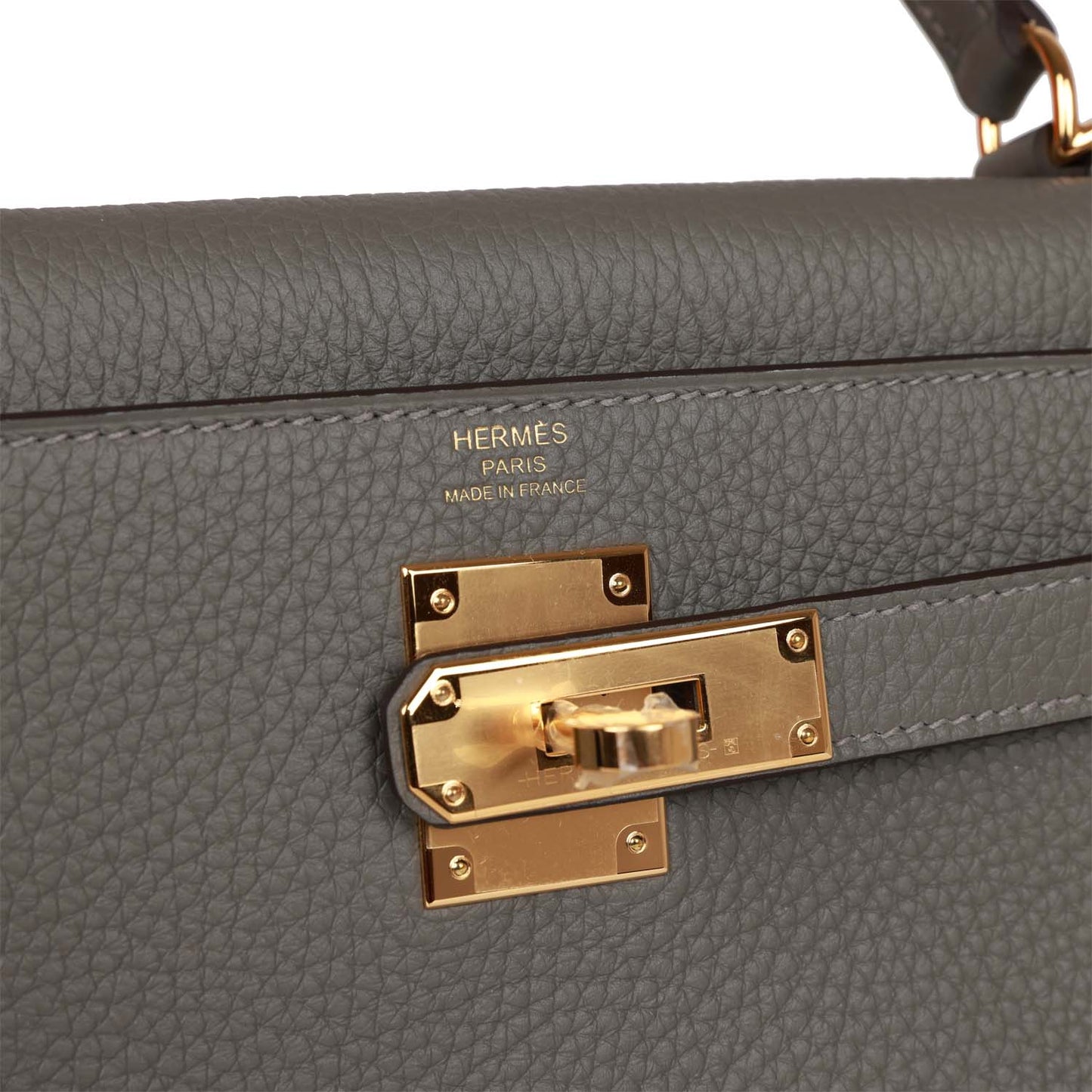H Kelly Retourne 28 Gris Meyer Clemence Gold Hardware