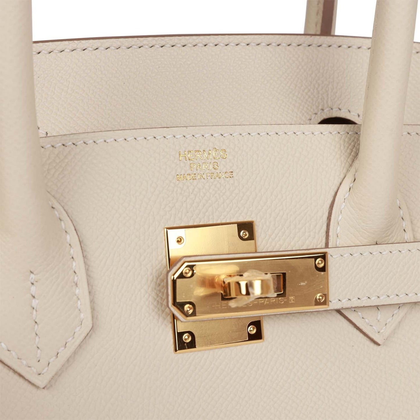 H Birkin Sellier 30 Craie Epsom Gold Hardware