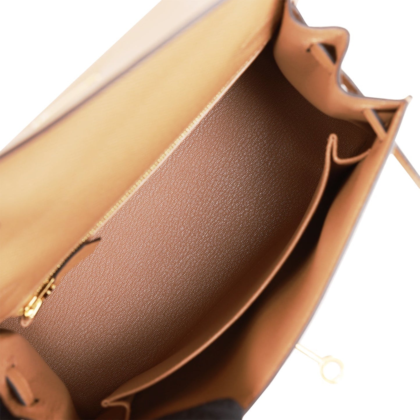H Kelly Sellier 25 Chai Epsom Gold Hardware