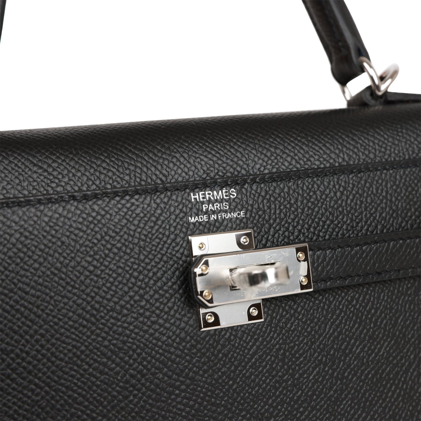 H Kelly Sellier 25 Black Epsom Palladium Hardware