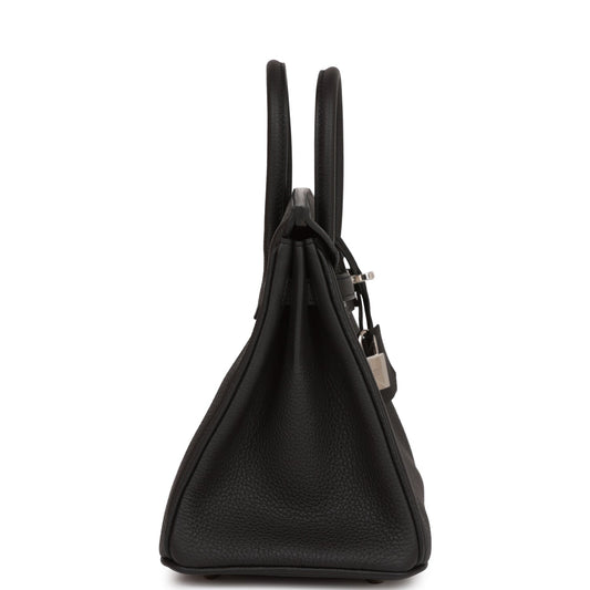 H Birkin 25 Black Togo Palladium Hardware