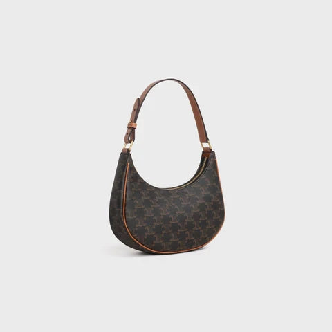 AVA BAG IN TRIOMPHE CANVAS AND CALFSKIN TAN