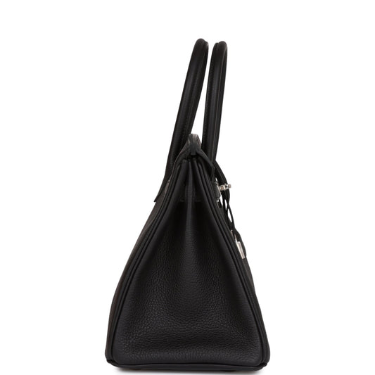 H Birkin 30 Black Togo Palladium Hardware