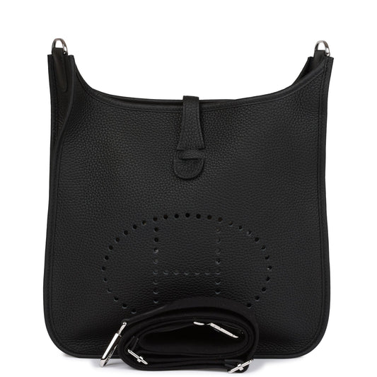 H Evelyne III PM Black Clemence Palladium Hardware