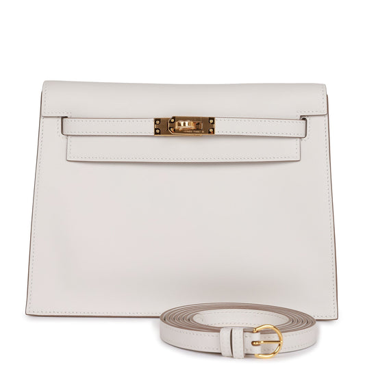 H Kelly Danse Gris Perle Swift Gold Hardware