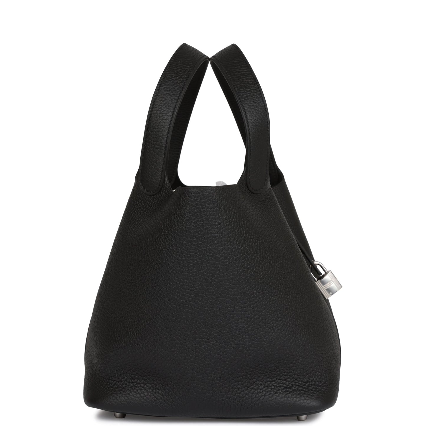 H Black Clemence Picotin Lock 22cm Palladium Hardware