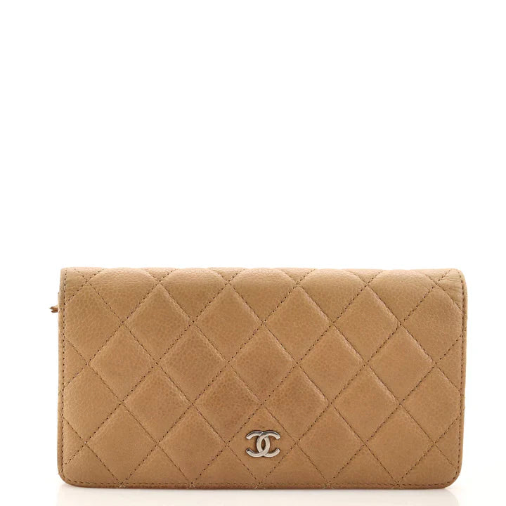 CC L-Yen Wallet Quilted Caviar