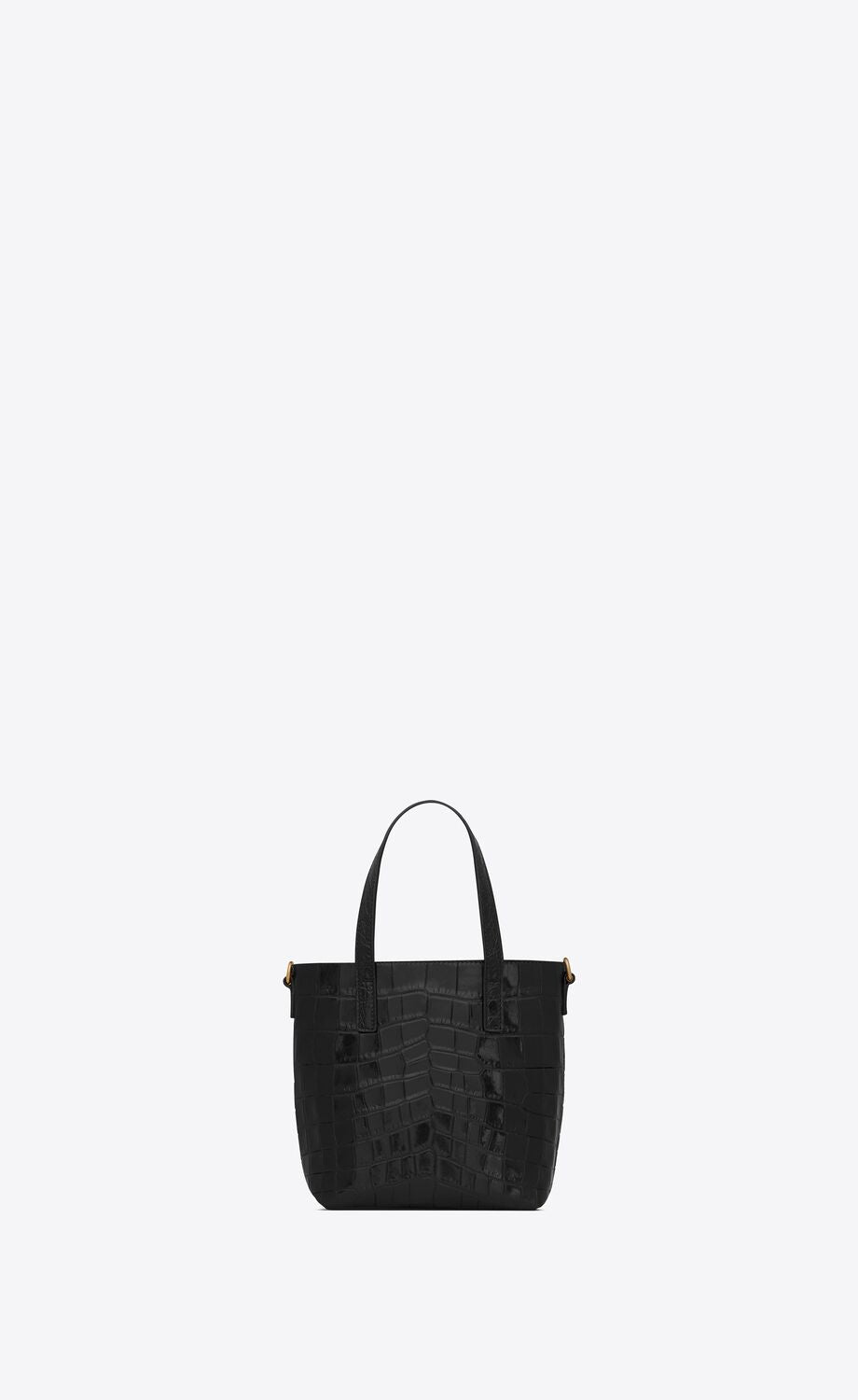 Y Paris Mini Toy Shopping In Crocodile-Embossed Leather