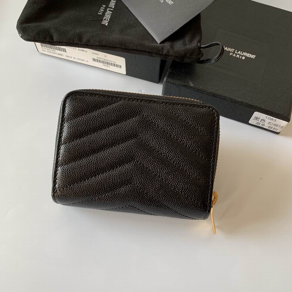Y  wallet black  SIZE:12x10x3CM  14