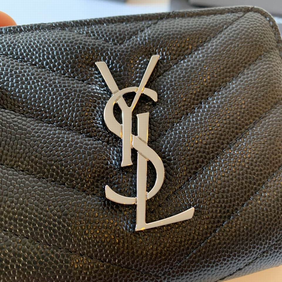 Y  wallet black  SIZE:12x10x3CM  14