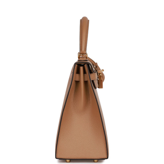 H Kelly Sellier 25 Chai Epsom Gold Hardware