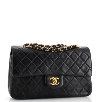 CC Vintage Classic Double Flap Bag Quilted Lambskin Medium