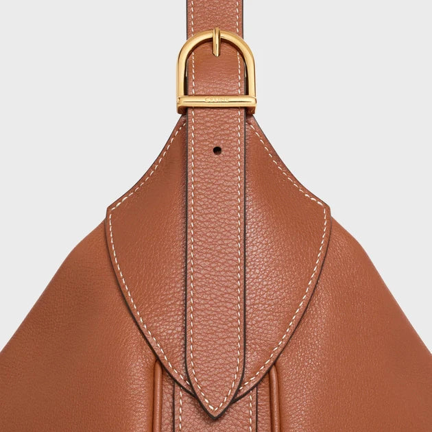 LARGE ROMY IN SUPPLE CALFSKIN TAN