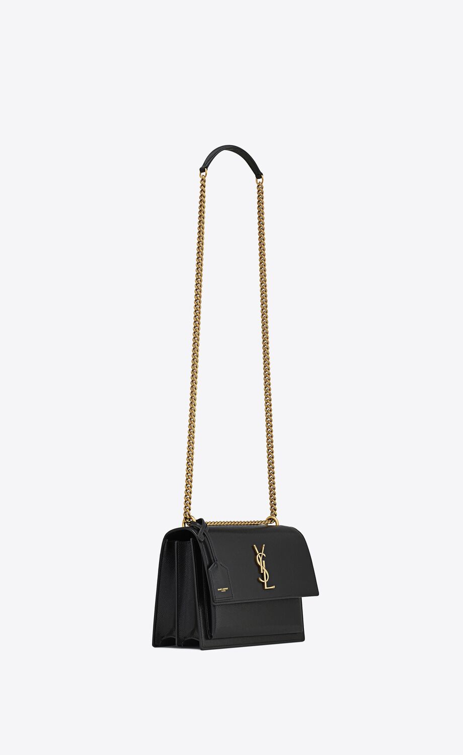 Y Sunset Medium Chain Bag In Coated Bark Leather