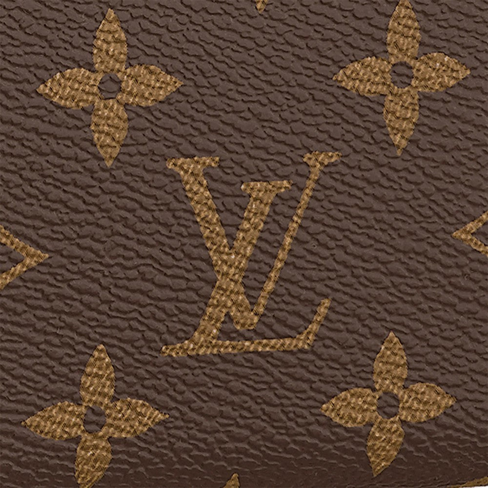L Monogram Canvas Clemence Wallet M60742 Fuchsia
