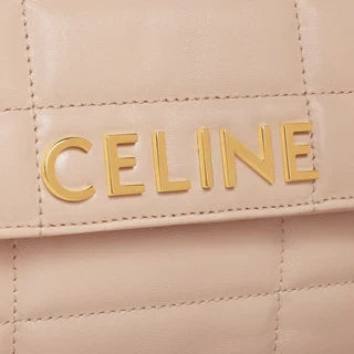 CHAIN SHOULDER BAG MATELASSE MONOCHROME CE IN QUILTED GOATSKIN NUD