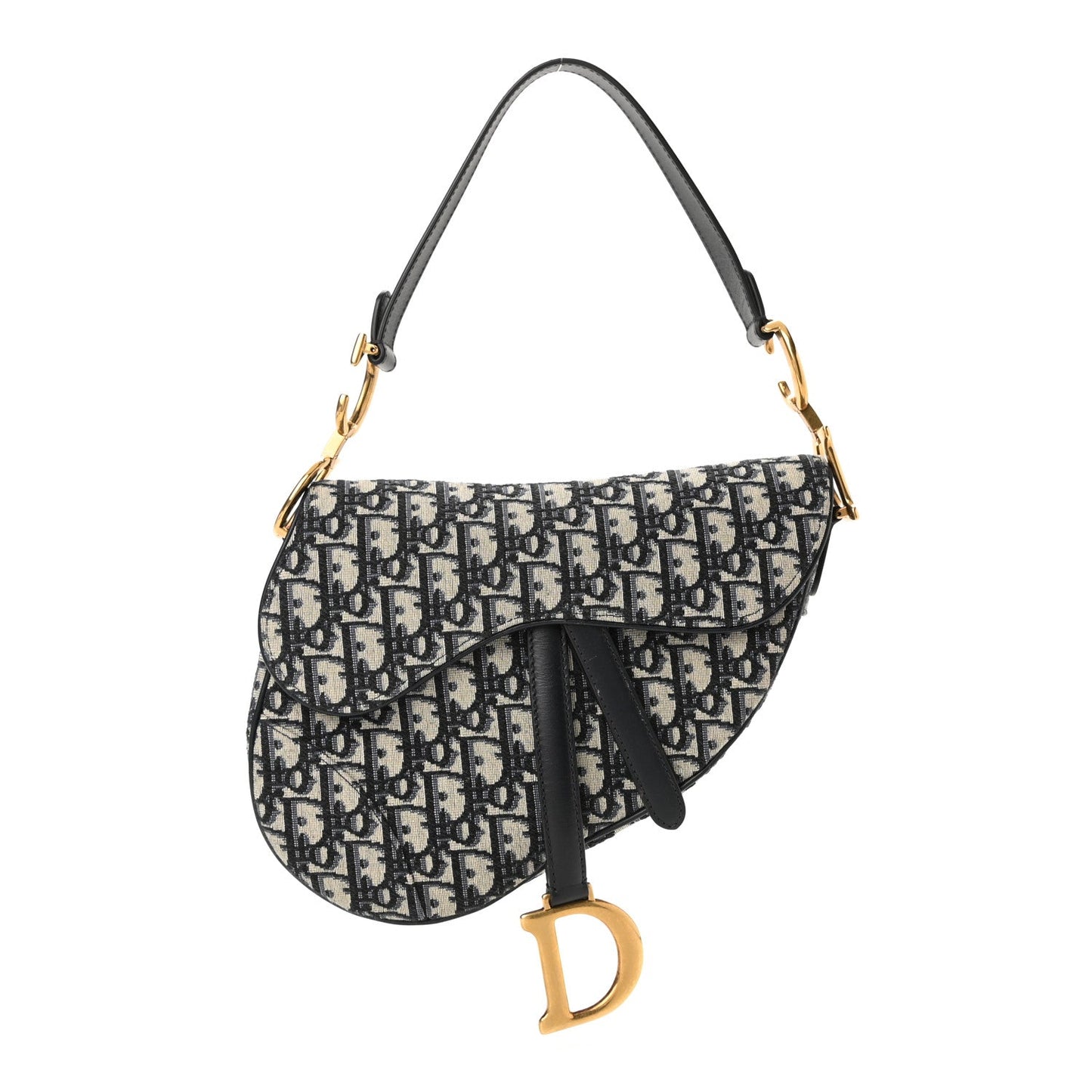 CHRISTIAN D Oblique Saddle Bag Blue