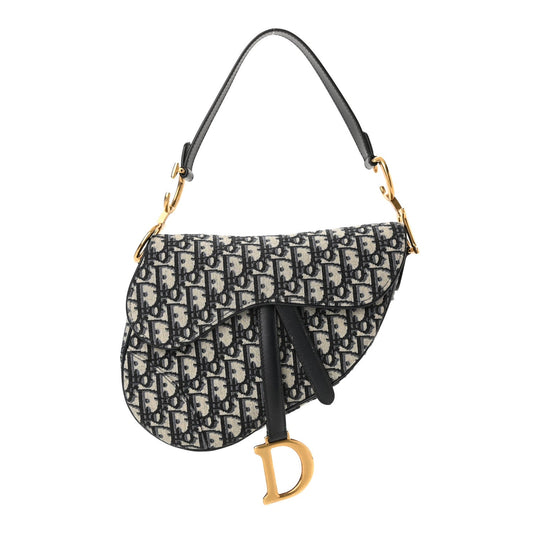 CHRISTIAN D Oblique Saddle Bag Blue