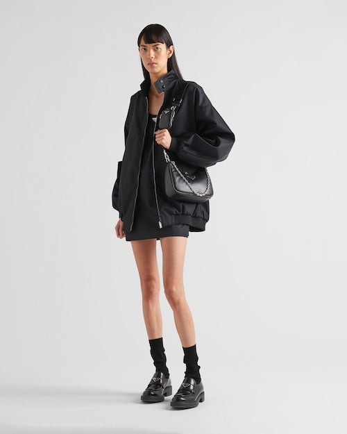 Padded nappa-leather PP Re-Edition shoulder bag - Black