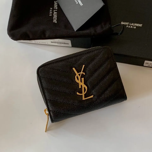 Y  wallet black  SIZE:12x10x3CM  14