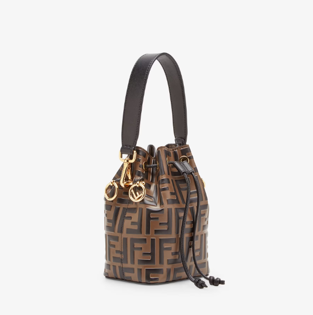 Fen Mon Tresor Beige leather mini-bag