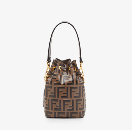 Fen Mon Tresor Beige leather mini-bag