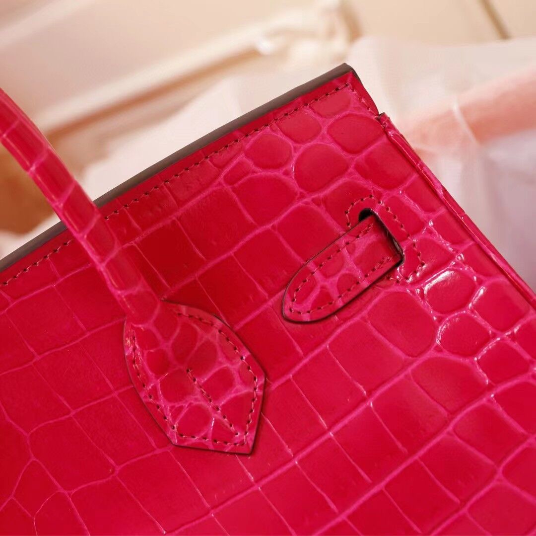 H Birkin 25, 30, 35  Electric Shiny Niloticus Crocodile gold Hardware