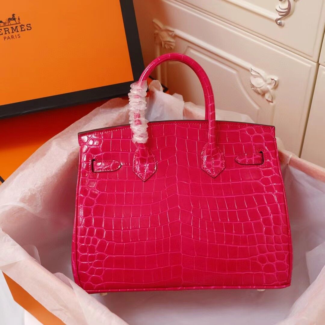 H Birkin 25, 30, 35  Electric Shiny Niloticus Crocodile gold Hardware