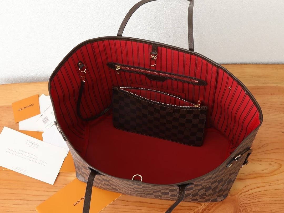 Louis N40597 neverfull GM bag size: 39*32*19 cm TOP QUALITY