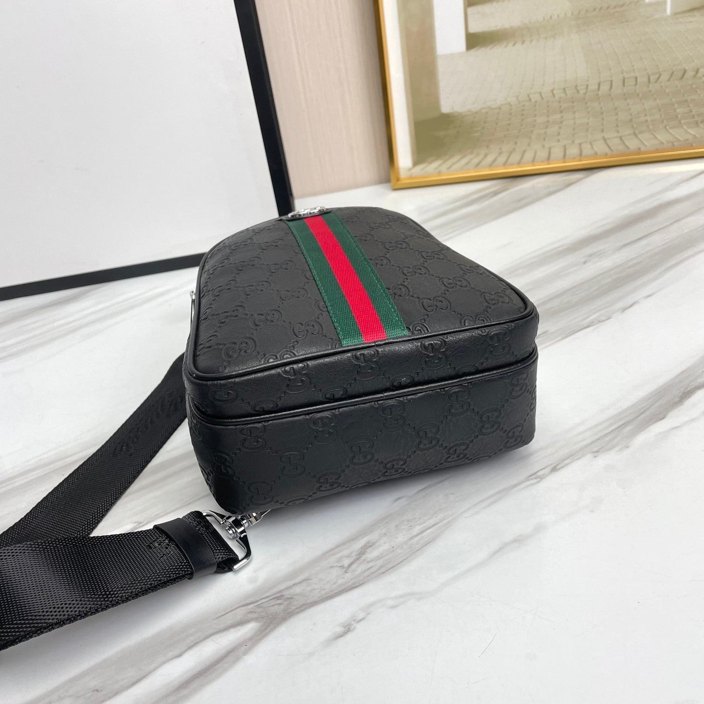GG new arrival men bag size : 17x30x8 cm