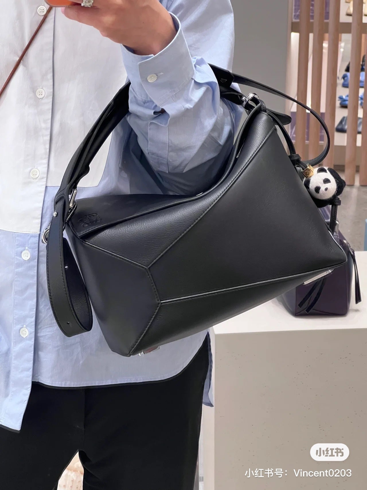 LOEWE Puzzle Edge Anagram Tote Bag, 29*19.5*14cm