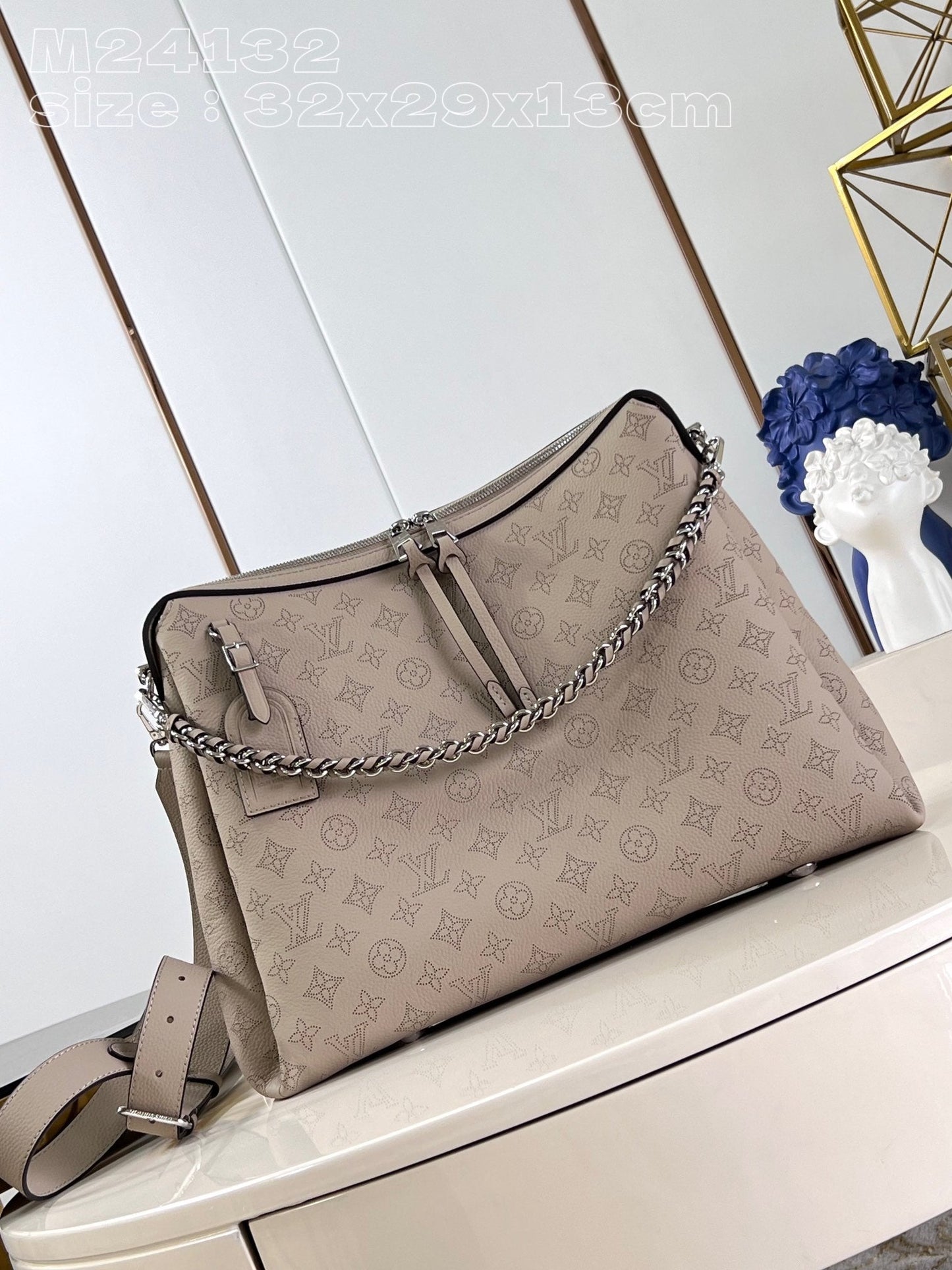 Louis Vuitton Mahina Hand It All Bag Coffee M24132, 32x29x13cm