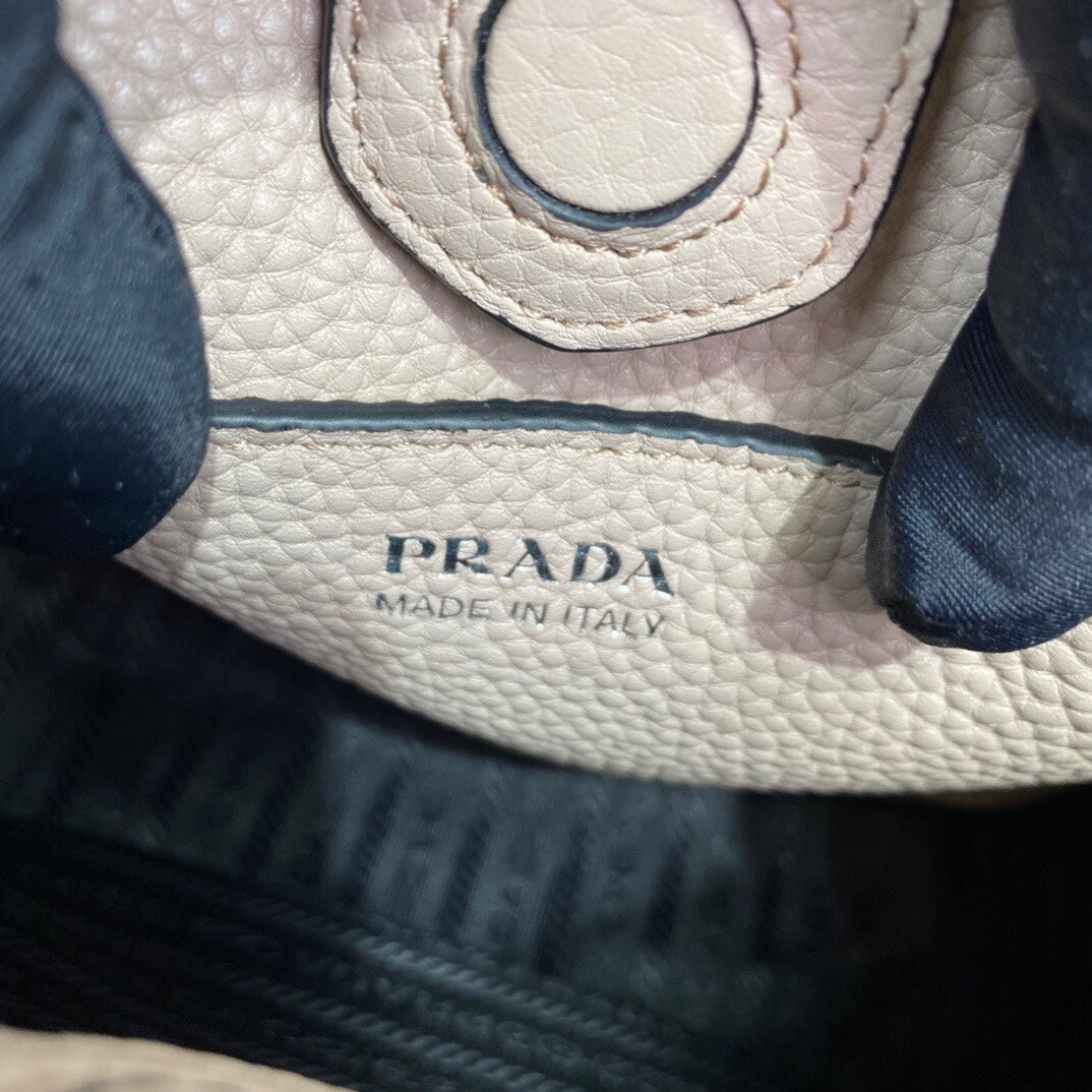 Pra Mini Shoulder Bag Beige For Women, Women's Bags 7.9in/20cm