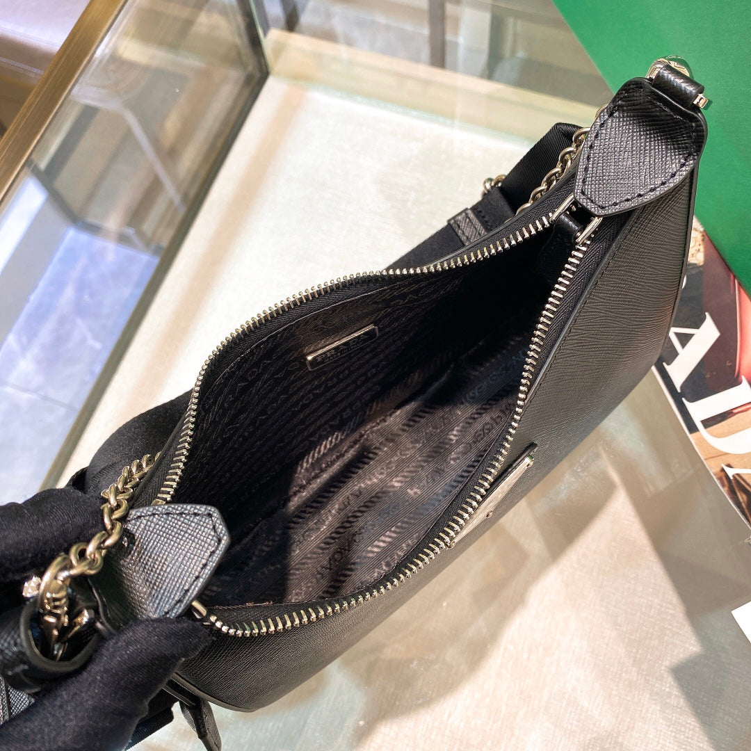Pra Re-Edition 2005 Re-Nylon Mini Bag Black For Women, Women's Bags 8.6in/22cm 1NE204_R064_F0002