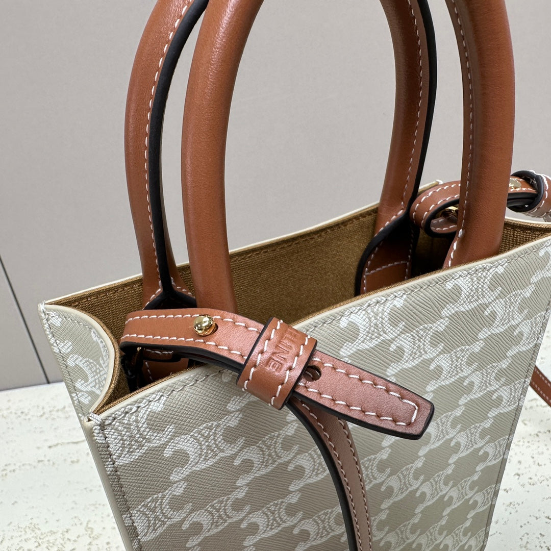 Celine Cabas Triomphe Handbag, 20X 17X 6CM