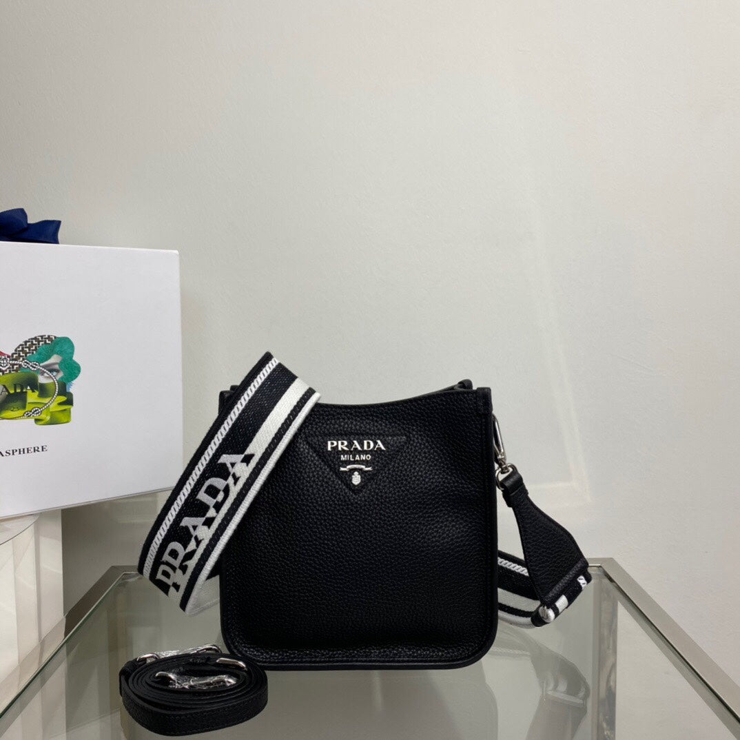 Pra Mini Shoulder Bag Black For Women, Women's Bags 7.9in/20cm