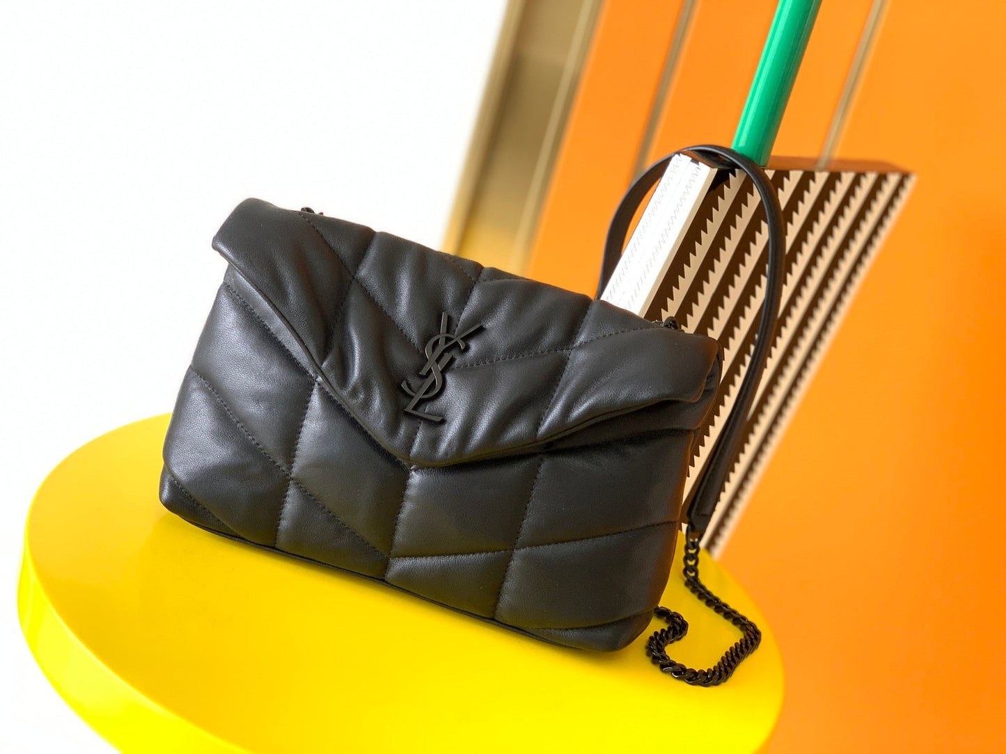 YSL Loulou Puffer Shoulder Bag, 23x15.5x5.8cm