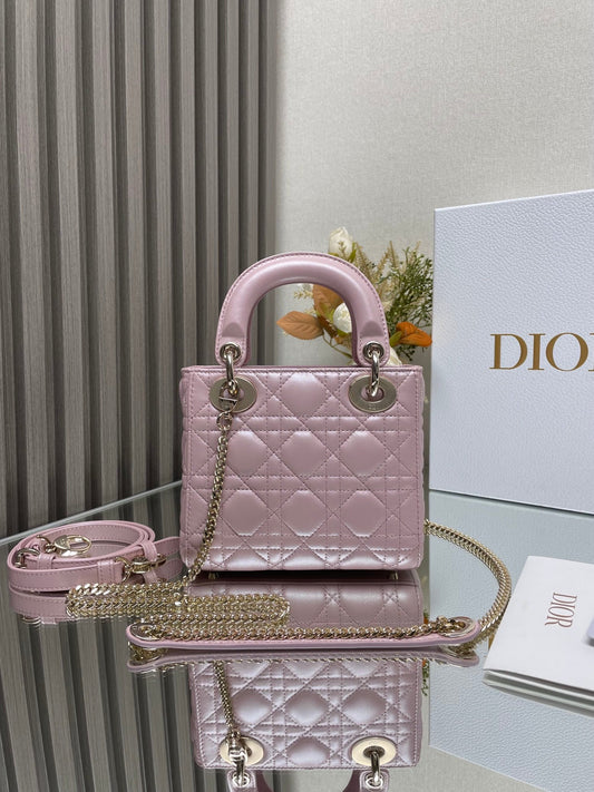 Miss Dior Lady Medium Grey HandBag M6010, 17*15*7cm