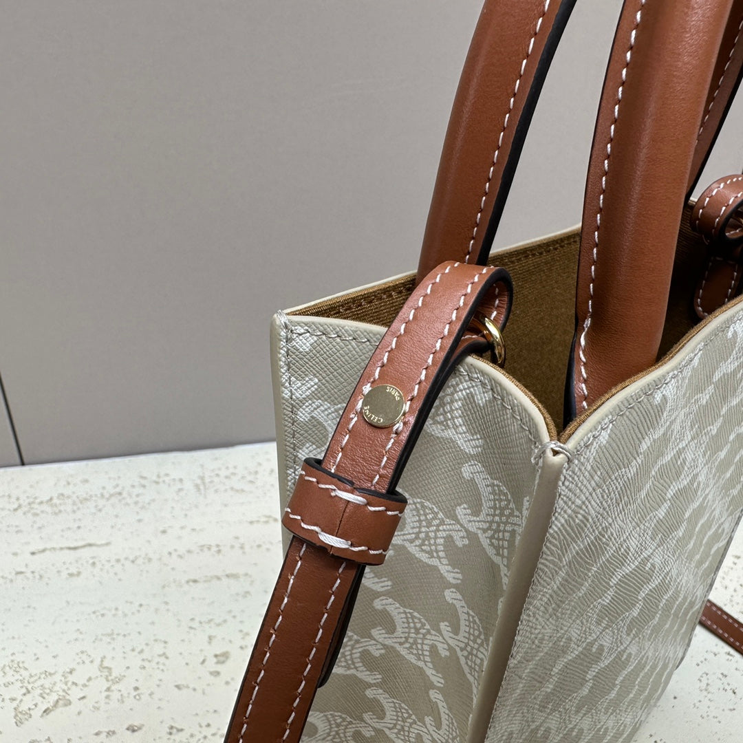 Celine Cabas Triomphe Handbag, 20X 17X 6CM