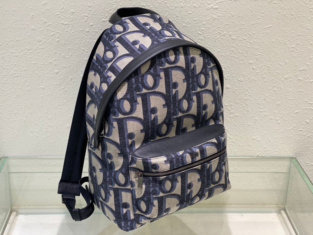 Dior Rider Backpack Bag Beige 30x42x15cm