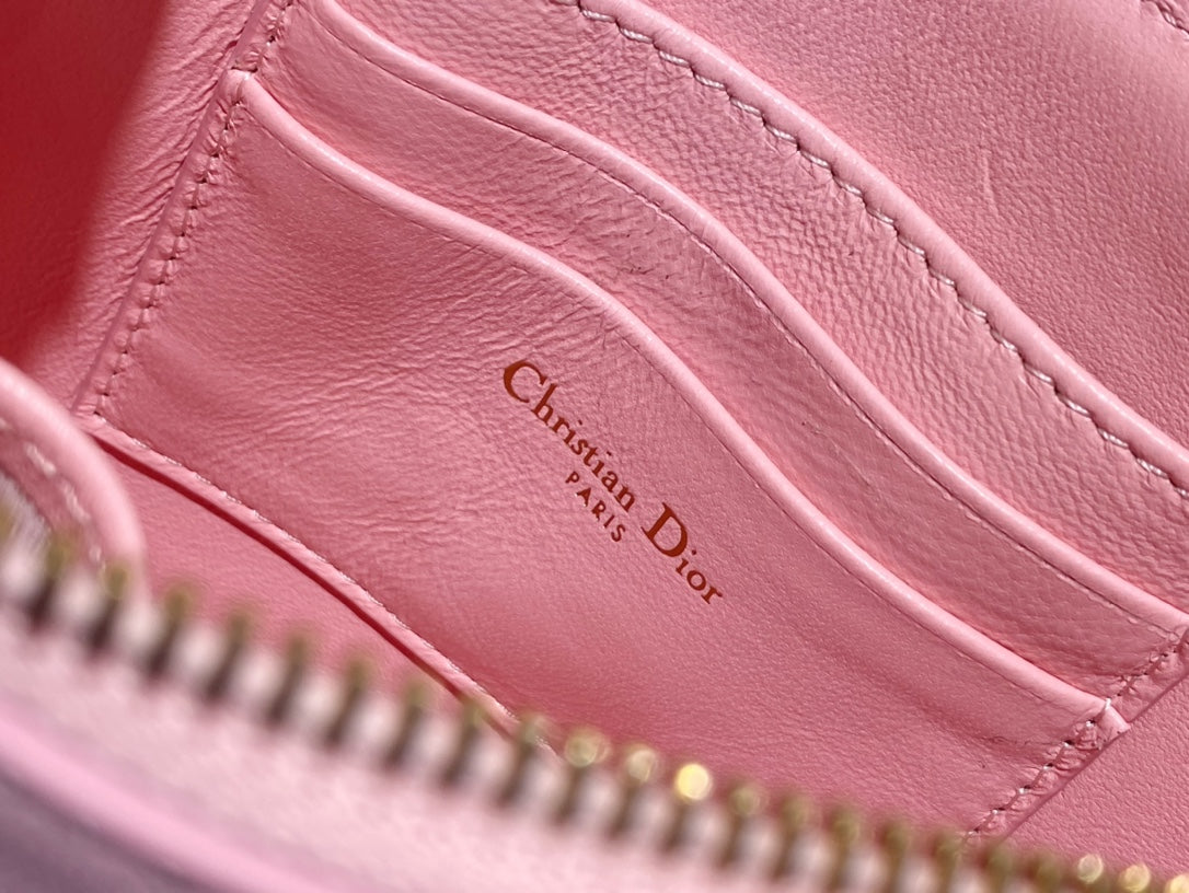 Christian Dior SADDLE SHOULDER POUCH BAG PINK 20x15x4cm
