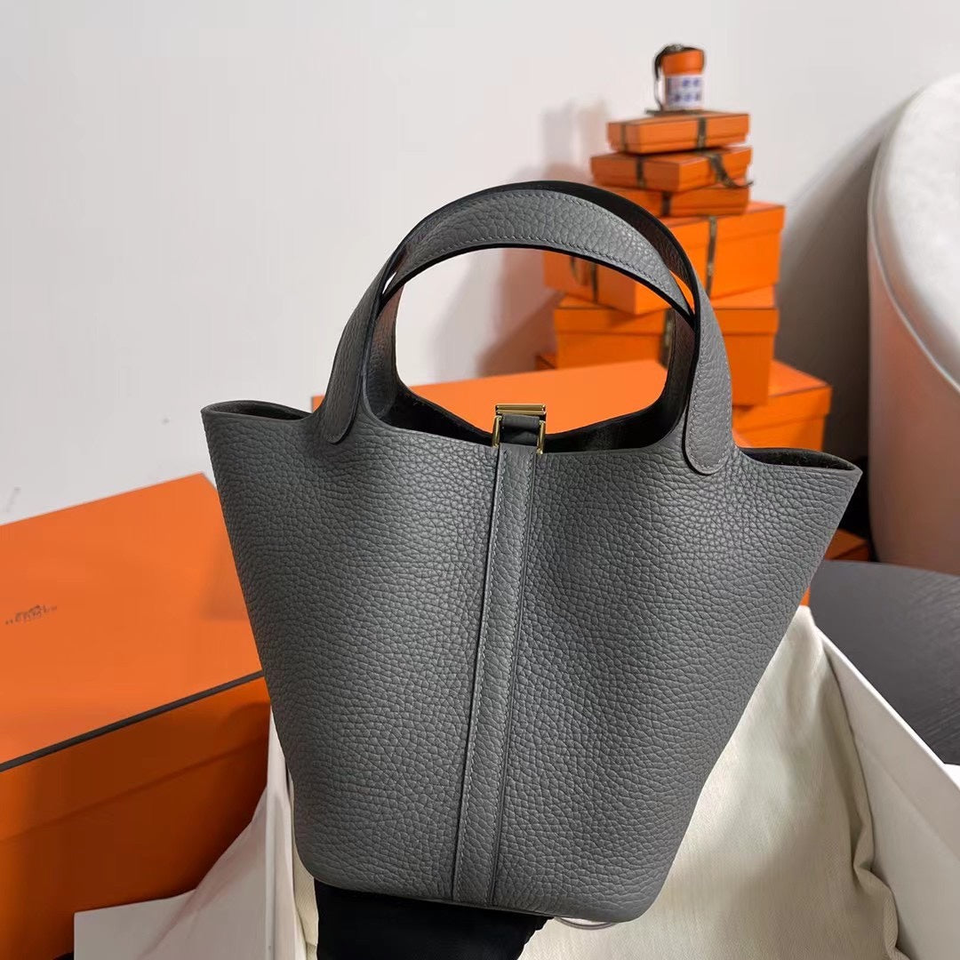 Hermes Picotin 18 Etoupe  Bag 18cm