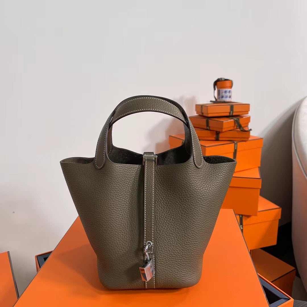 Hermes Picotin 18 Etoupe  Bag 18cm
