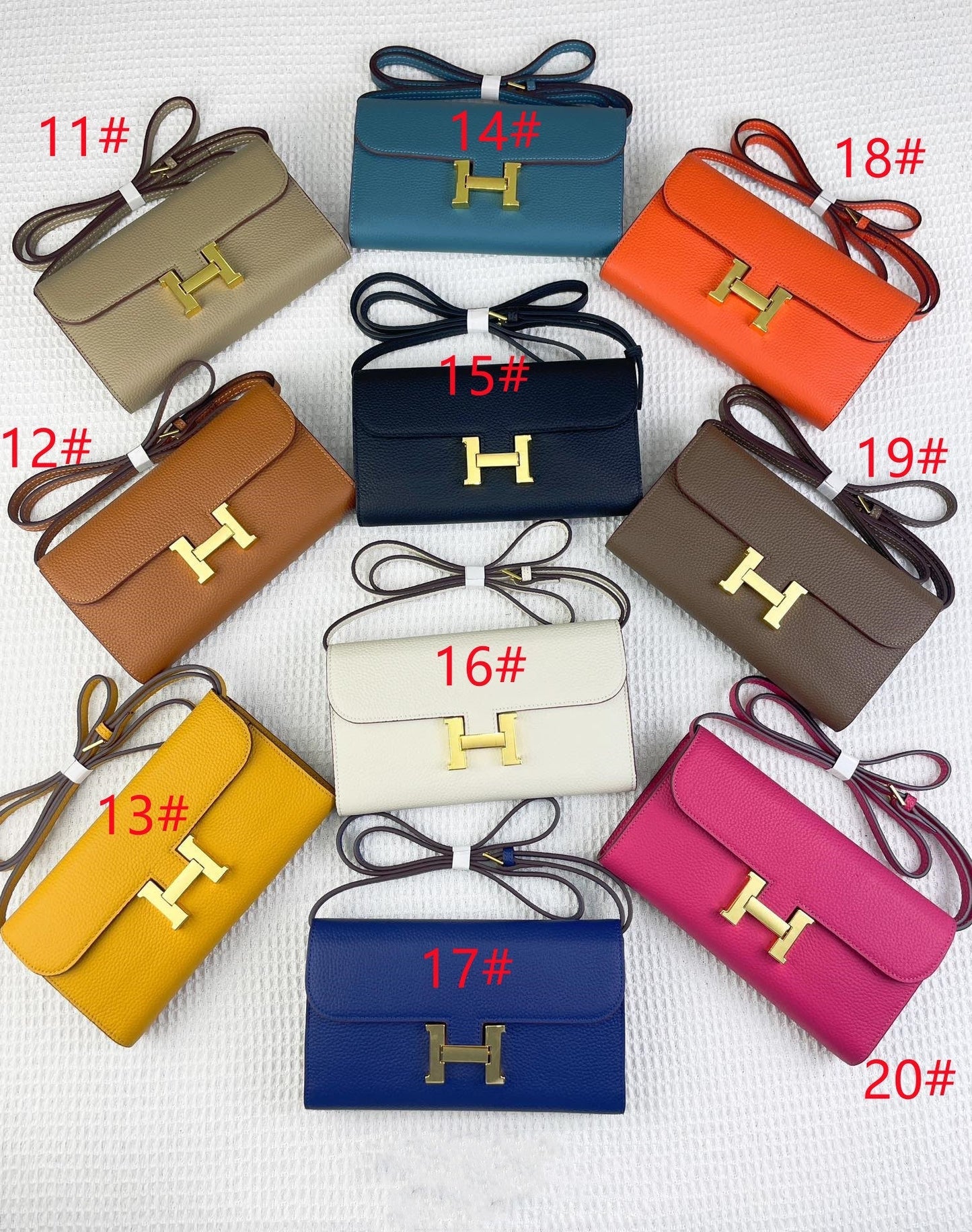 H Constance togo leather bag size:22*11cm