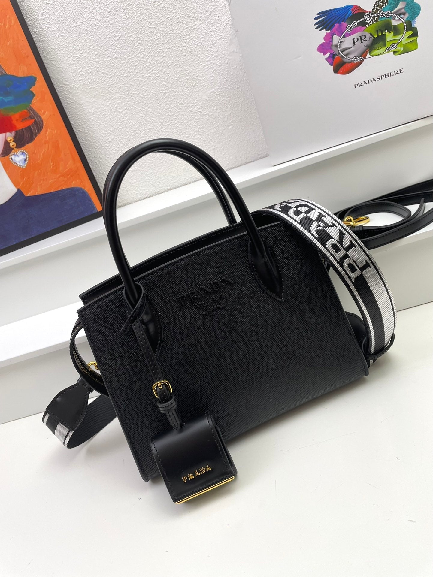 Pra Monochrome new arrival bag size : 24.18.12cm