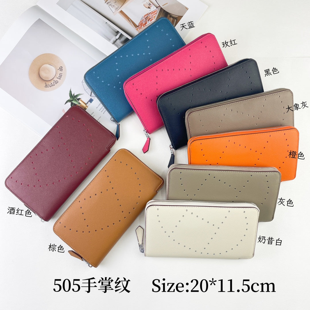 H Silk��in Empson-Barenia leather wallets size : 20x11.5x1.5cm