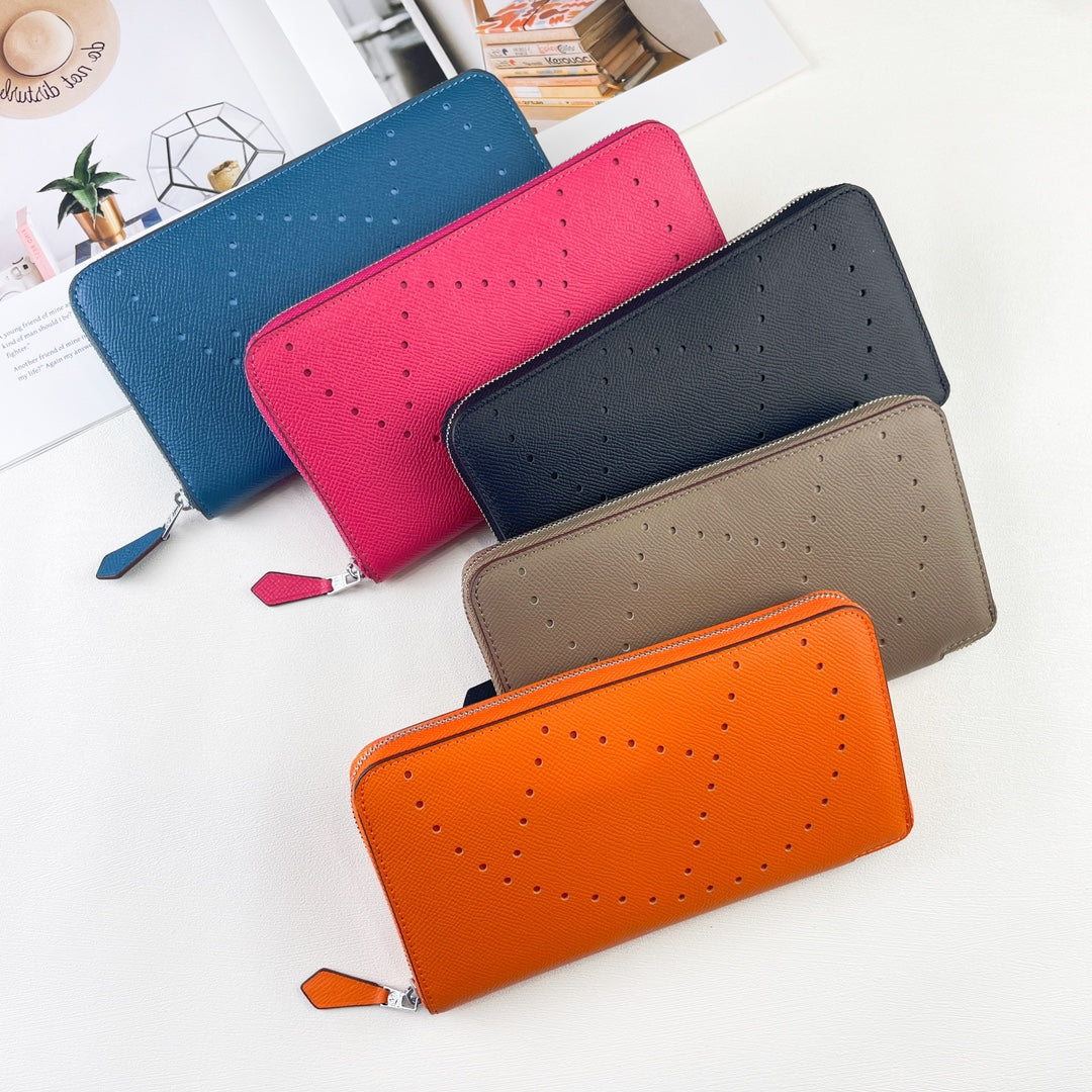 H Silk��in Empson-Barenia leather wallets size : 20x11.5x1.5cm